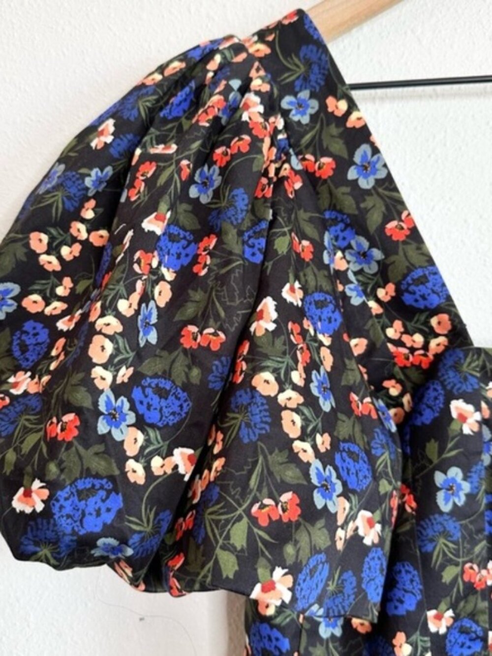 Hunter Bell Colette sheath floral Midi Dress Puff Sleeve retired NWT - Picture 6 of 7